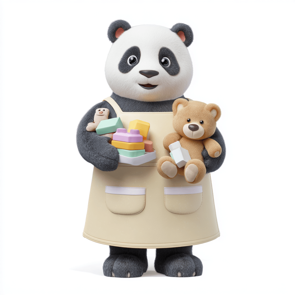 Panda Putz, das PlayWash Maskottchen