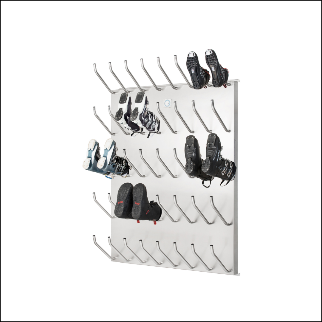 Schuhtrockner & Stiefeltrockner mit beheizten Bügeln für 5,10,12,15,20 und 21 Paar Schuhe und Stiefel
