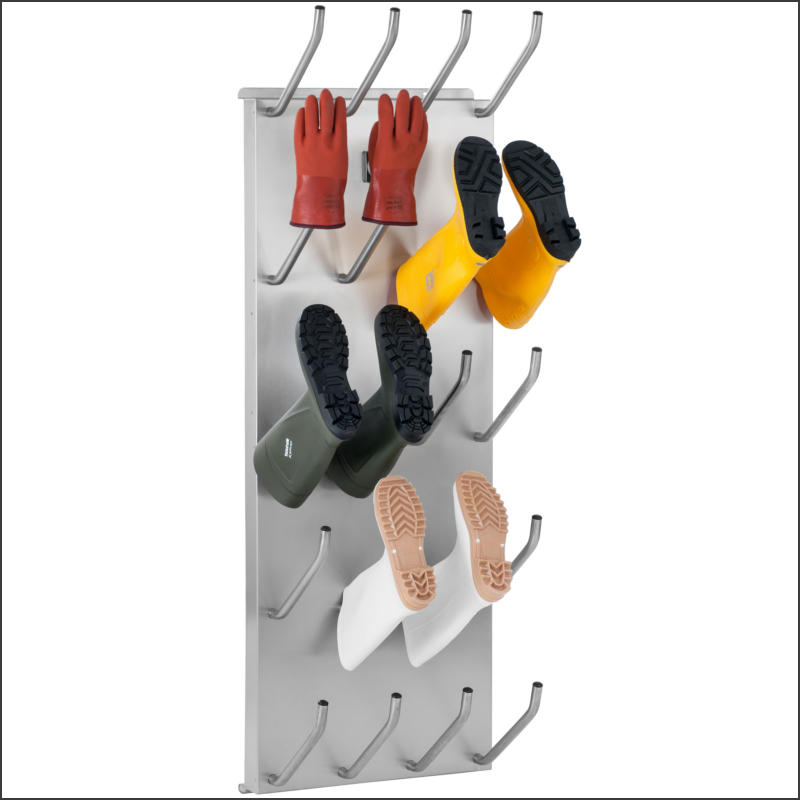 Shoe and boot dryers featuring heated handles